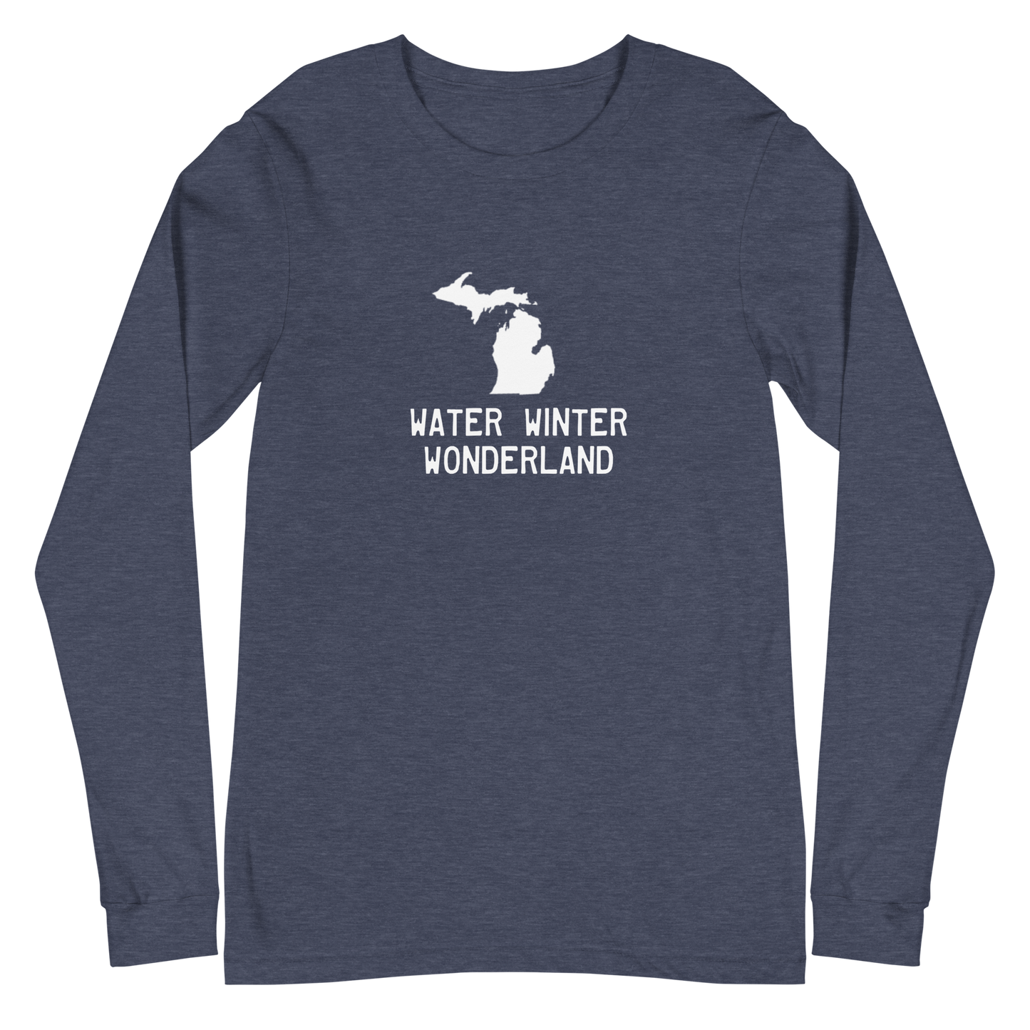 Michigan 'Water Winter Wonderland' Long Sleeve T-Shirt | Unisex