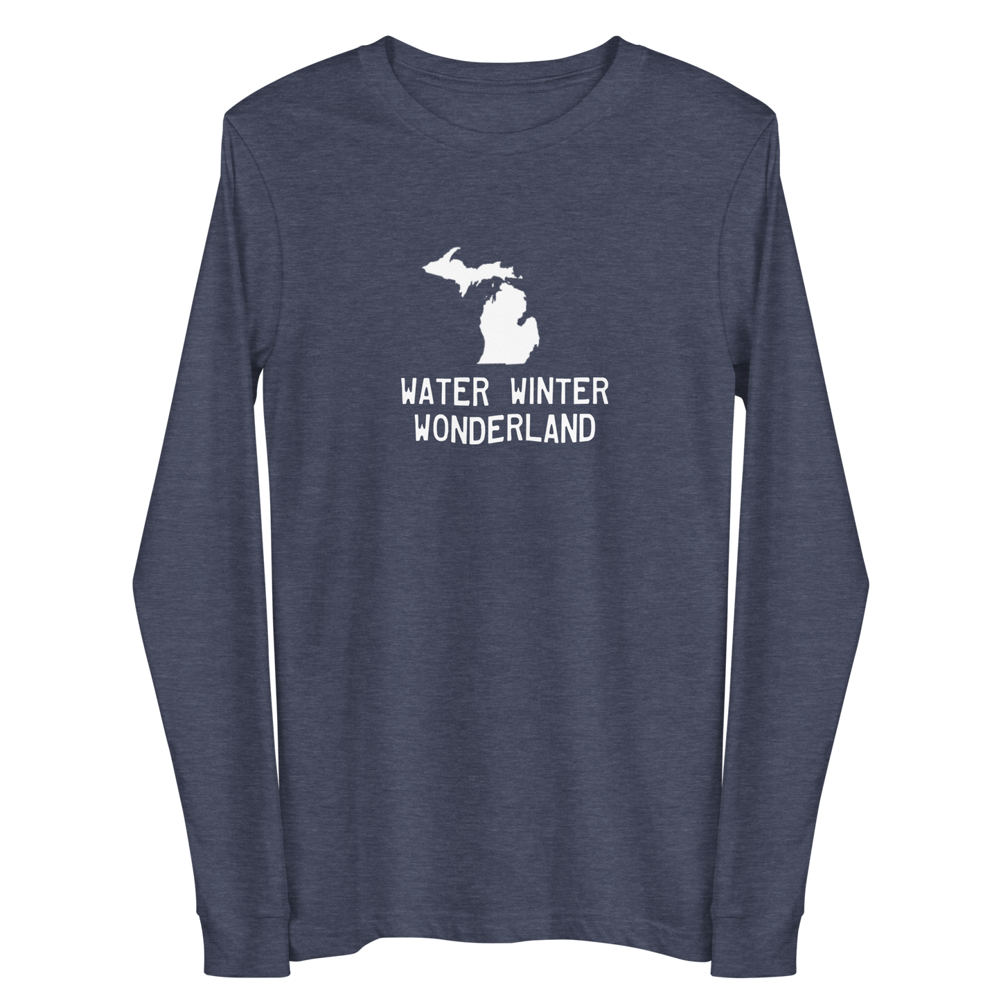 Michigan 'Water Winter Wonderland' Long Sleeve T-Shirt | Unisex