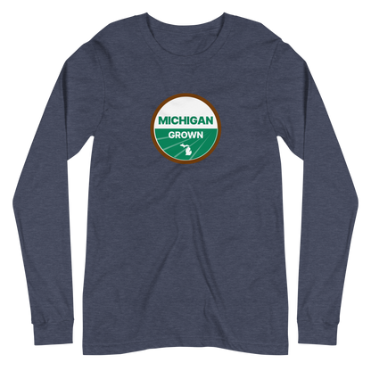 'Michigan Grown' Long Sleeve T-Shirt (Organic Certification Parody)