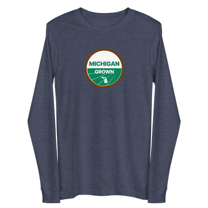 'Michigan Grown' Long Sleeve T-Shirt (Organic Certification Parody)