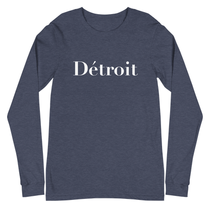 'Détroit' T-Shirt (Didot Font) | Unisex Long Sleeve