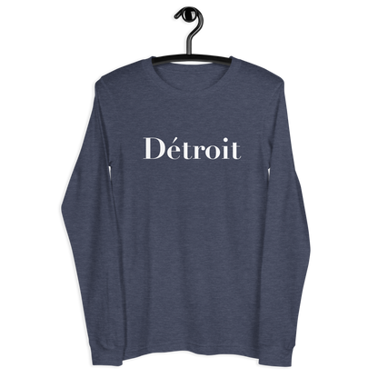 'Détroit' T-Shirt (Didot Font) | Unisex Long Sleeve