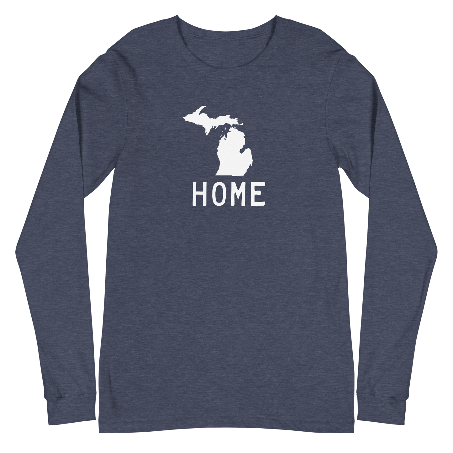 Michigan 'Home' T-Shirt (Licence Plate Font) | Unisex Long Sleeve