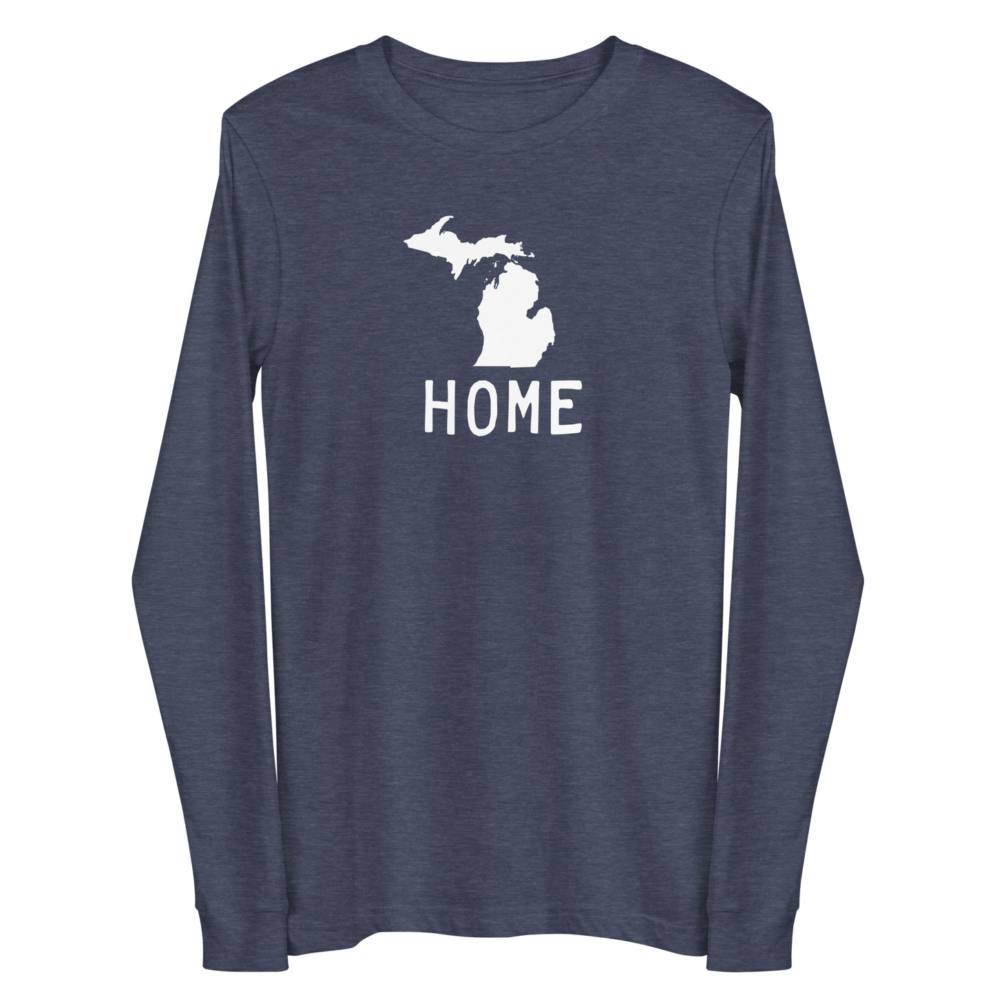 Michigan 'Home' T-Shirt (Licence Plate Font) | Unisex Long Sleeve