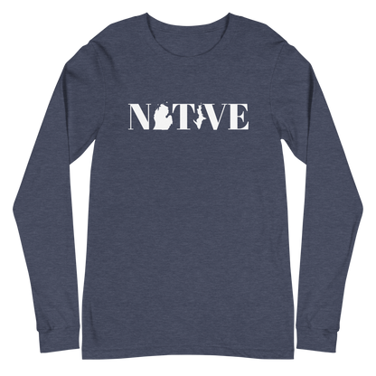 Michigan 'Native' T-Shirt (Didone Font) | Unisex Long Sleeve