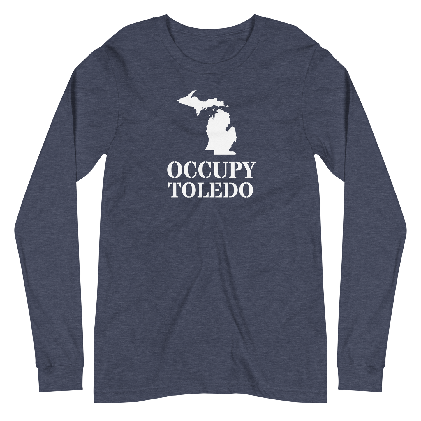 'Occupy Toledo' T-Shirt (w/ Corrected Michigan Outline) | Unisex Long Sleeve