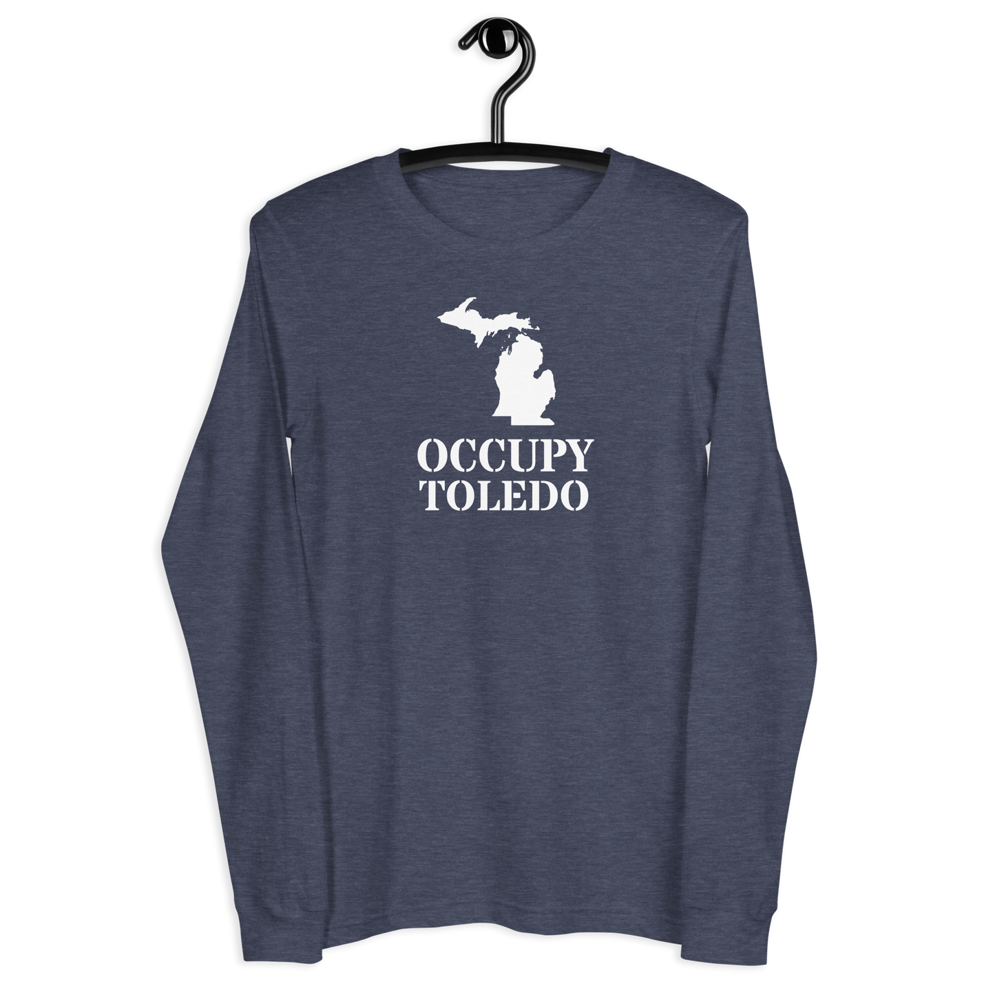 'Occupy Toledo' T-Shirt (w/ Corrected Michigan Outline) | Unisex Long Sleeve