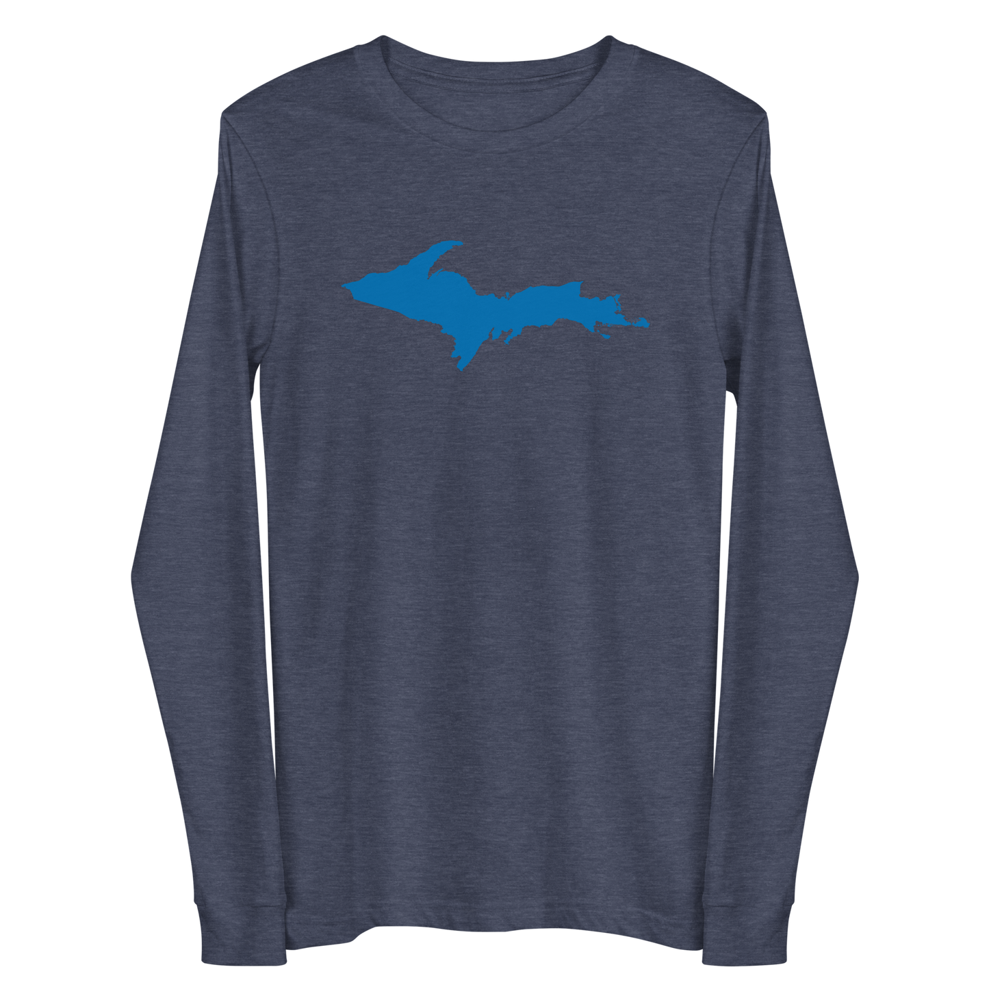 Michigan Upper Peninsula T-Shirt (w/ Azure UP Outline) | Unisex Long Sleeve