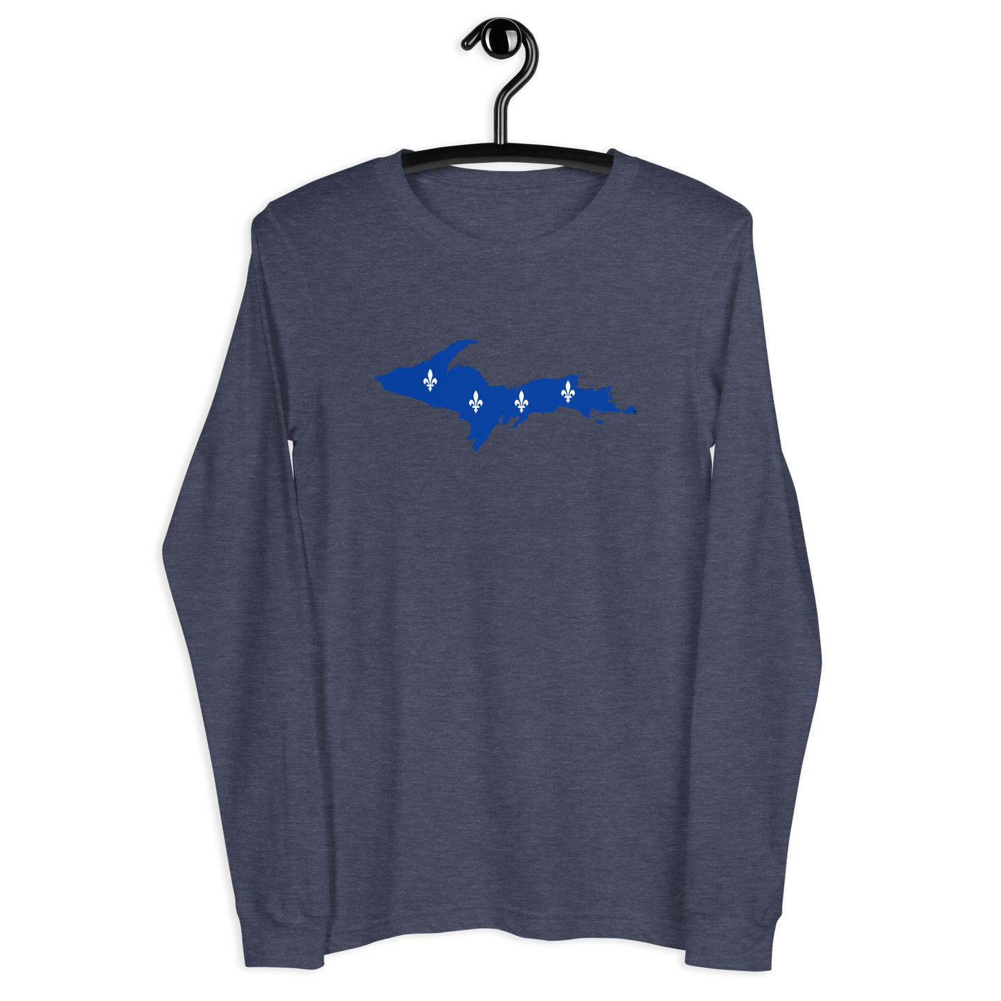 Michigan Upper Peninsula T-Shirt (w/ UP Quebec Flag Outline) | Unisex Long Sleeve