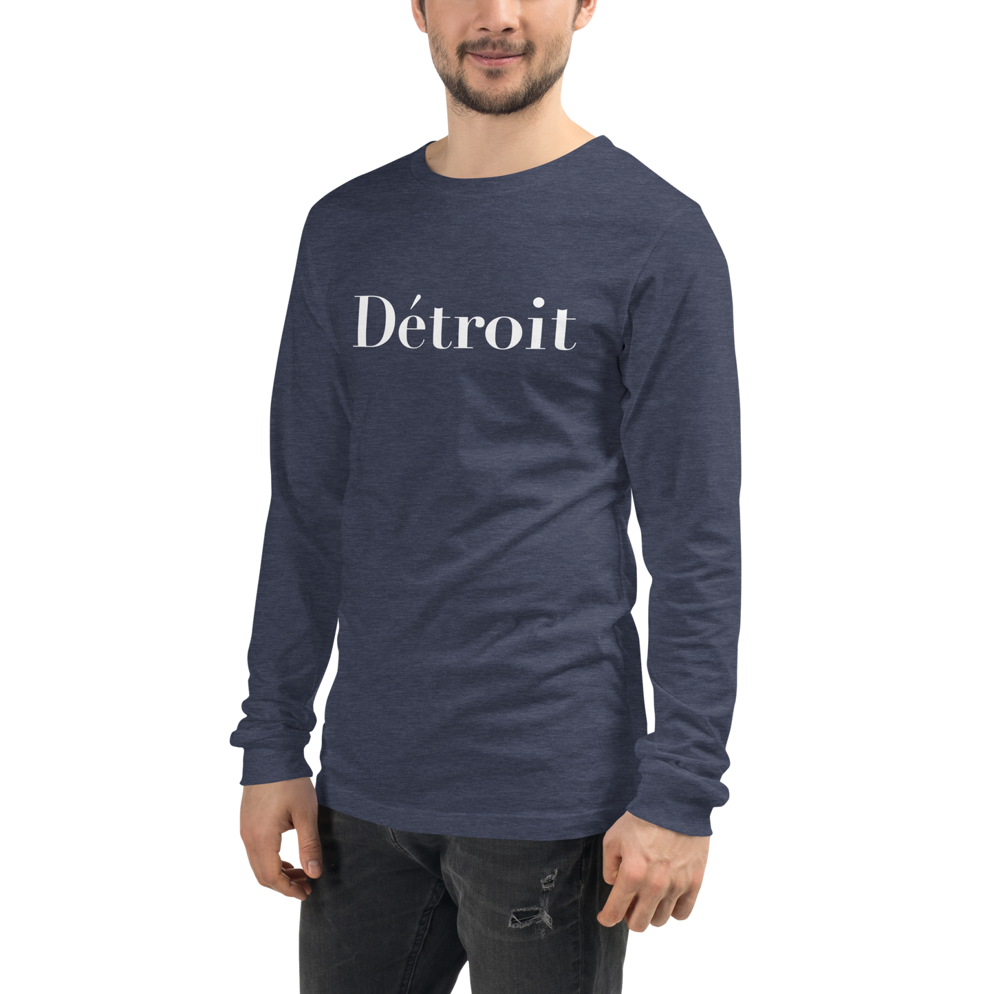 'Détroit' T-Shirt (Didot Font) | Unisex Long Sleeve