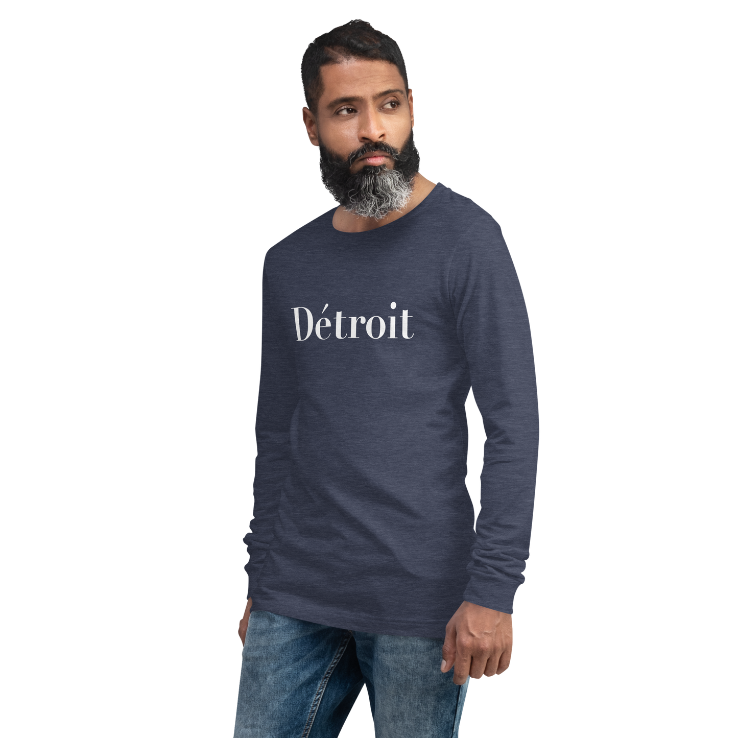 'Détroit' T-Shirt (Didot Font) | Unisex Long Sleeve