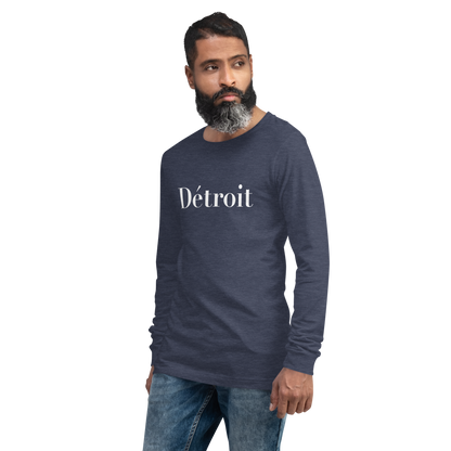 'Détroit' T-Shirt (Didot Font) | Unisex Long Sleeve