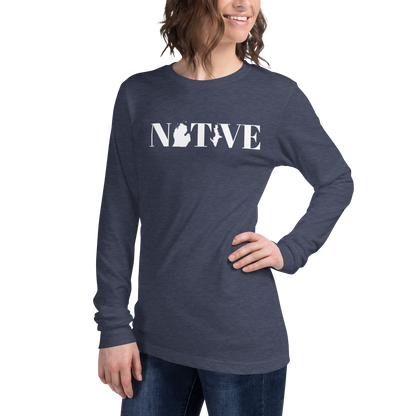 Michigan 'Native' T-Shirt (Didone Font) | Unisex Long Sleeve