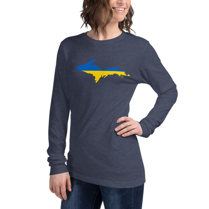 Michigan Upper Peninsula T-Shirt (w/ UP Ukraine Outline) | Unisex Long Sleeve