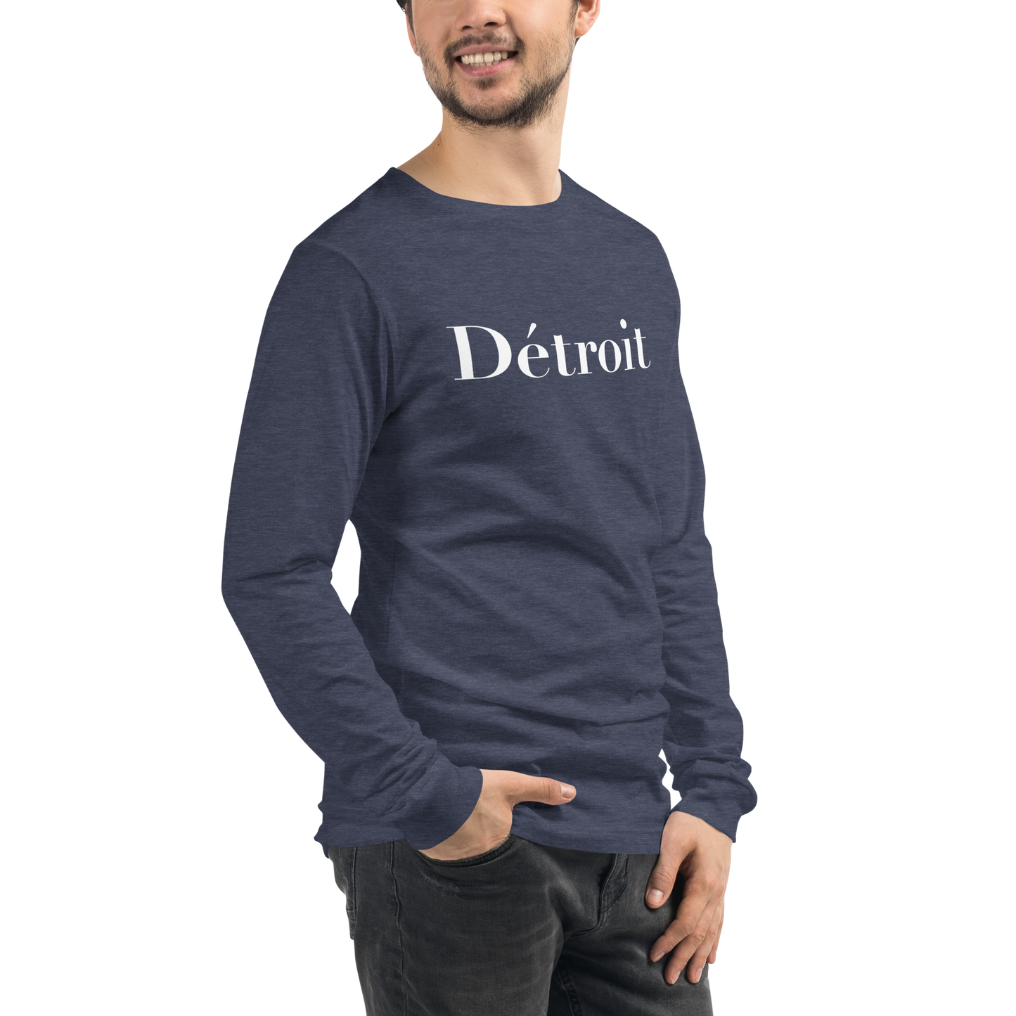 'Détroit' T-Shirt (Didot Font) | Unisex Long Sleeve