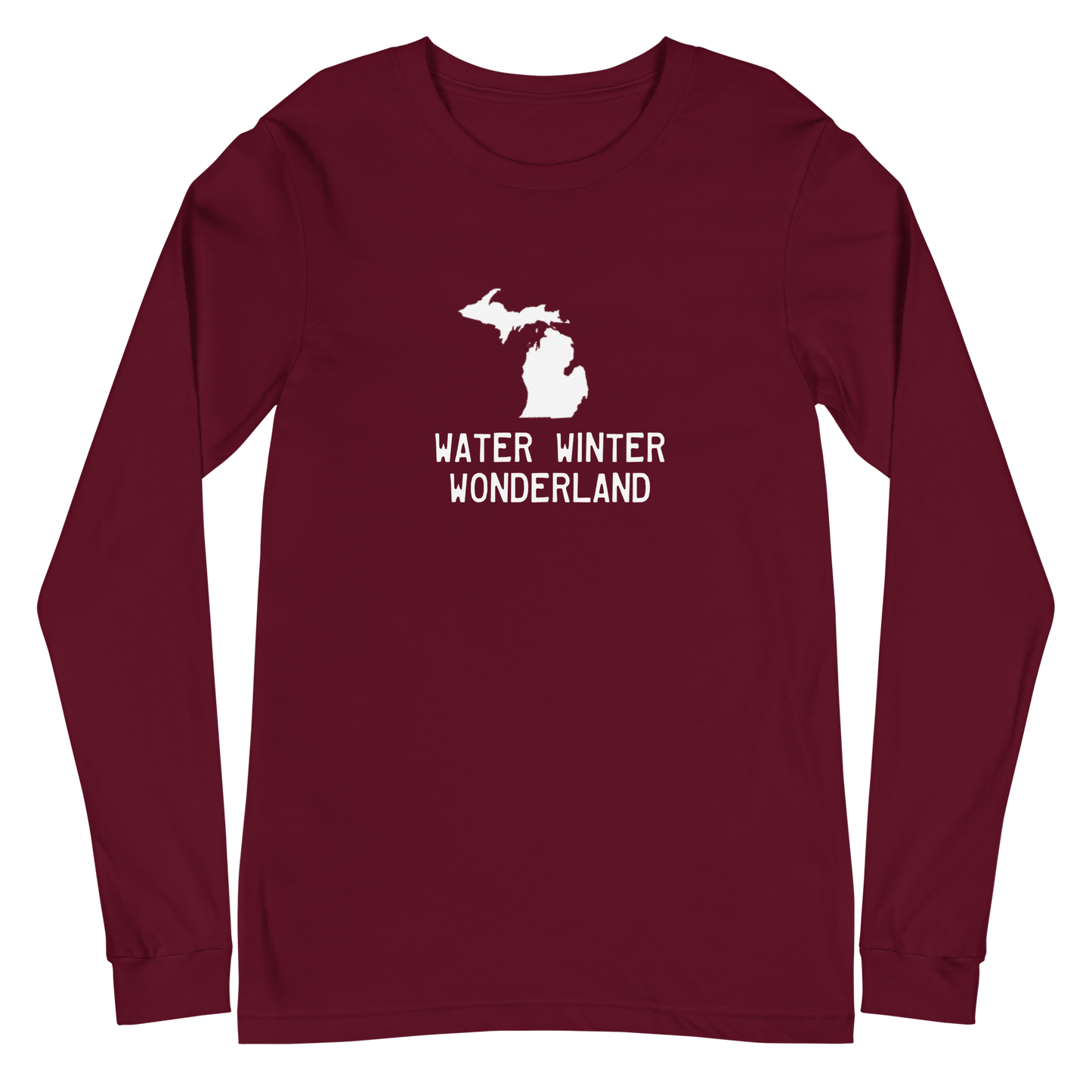 Michigan 'Water Winter Wonderland' Long Sleeve T-Shirt | Unisex