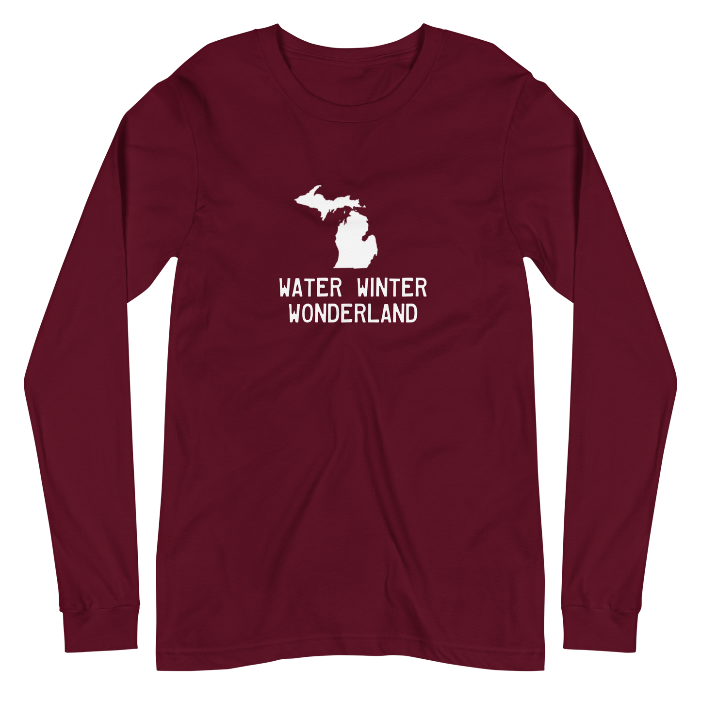 Michigan 'Water Winter Wonderland' Long Sleeve T-Shirt | Unisex