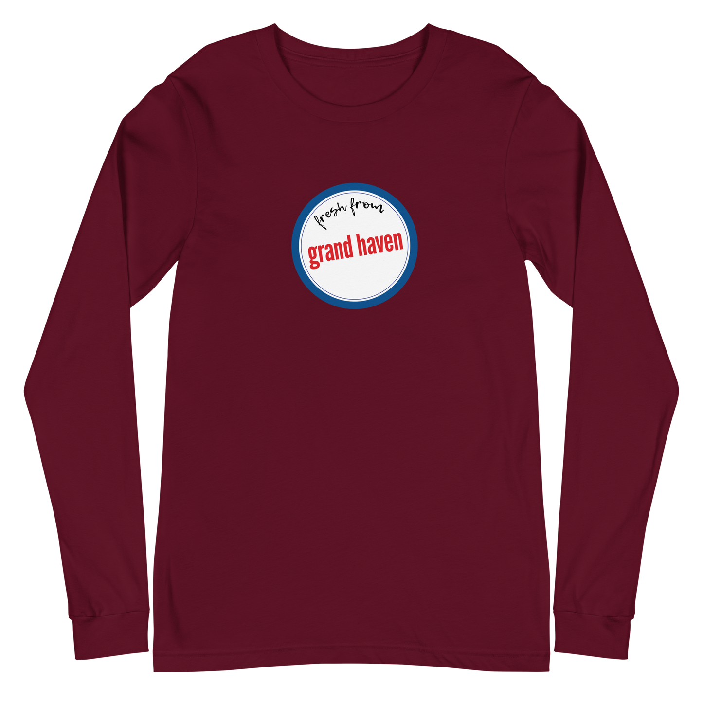 'Fresh From Grand Haven' Long Sleeve T-Shirt (Hypermarket Parody) | Unisex