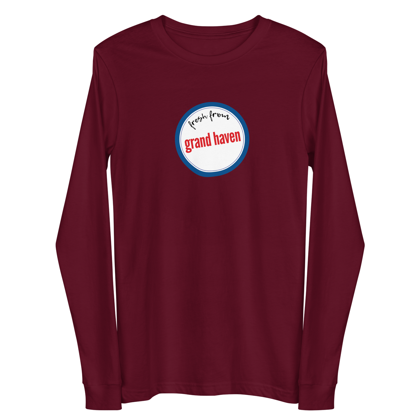 'Fresh From Grand Haven' Long Sleeve T-Shirt (Hypermarket Parody) | Unisex