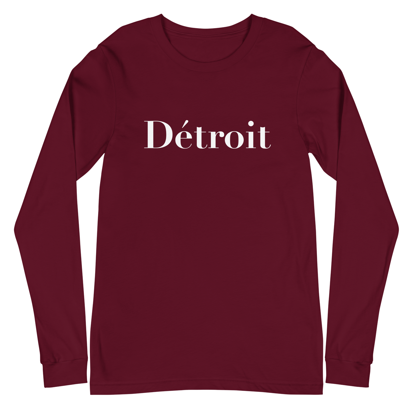 'Détroit' T-Shirt (Didot Font) | Unisex Long Sleeve