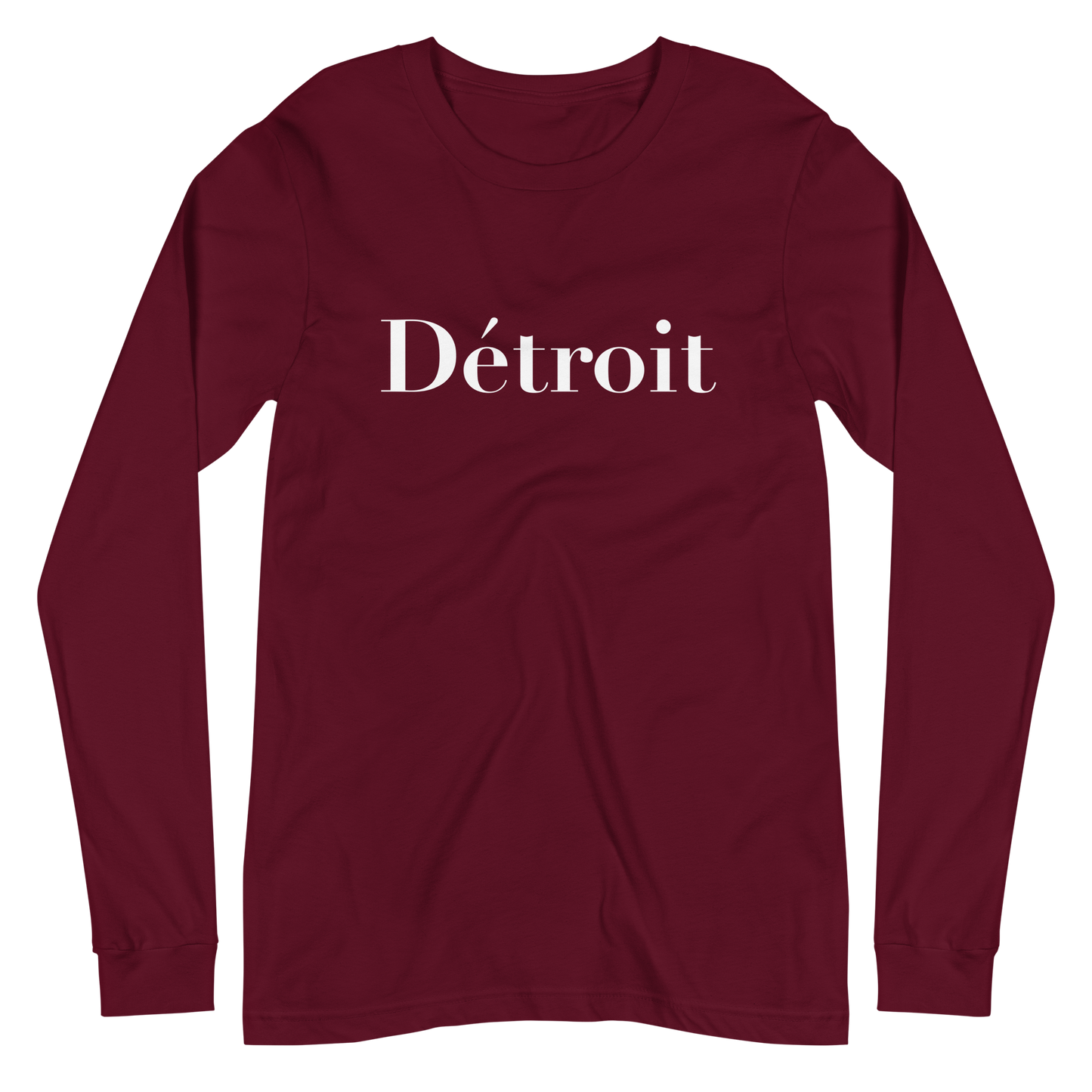 'Détroit' T-Shirt (Didot Font) | Unisex Long Sleeve