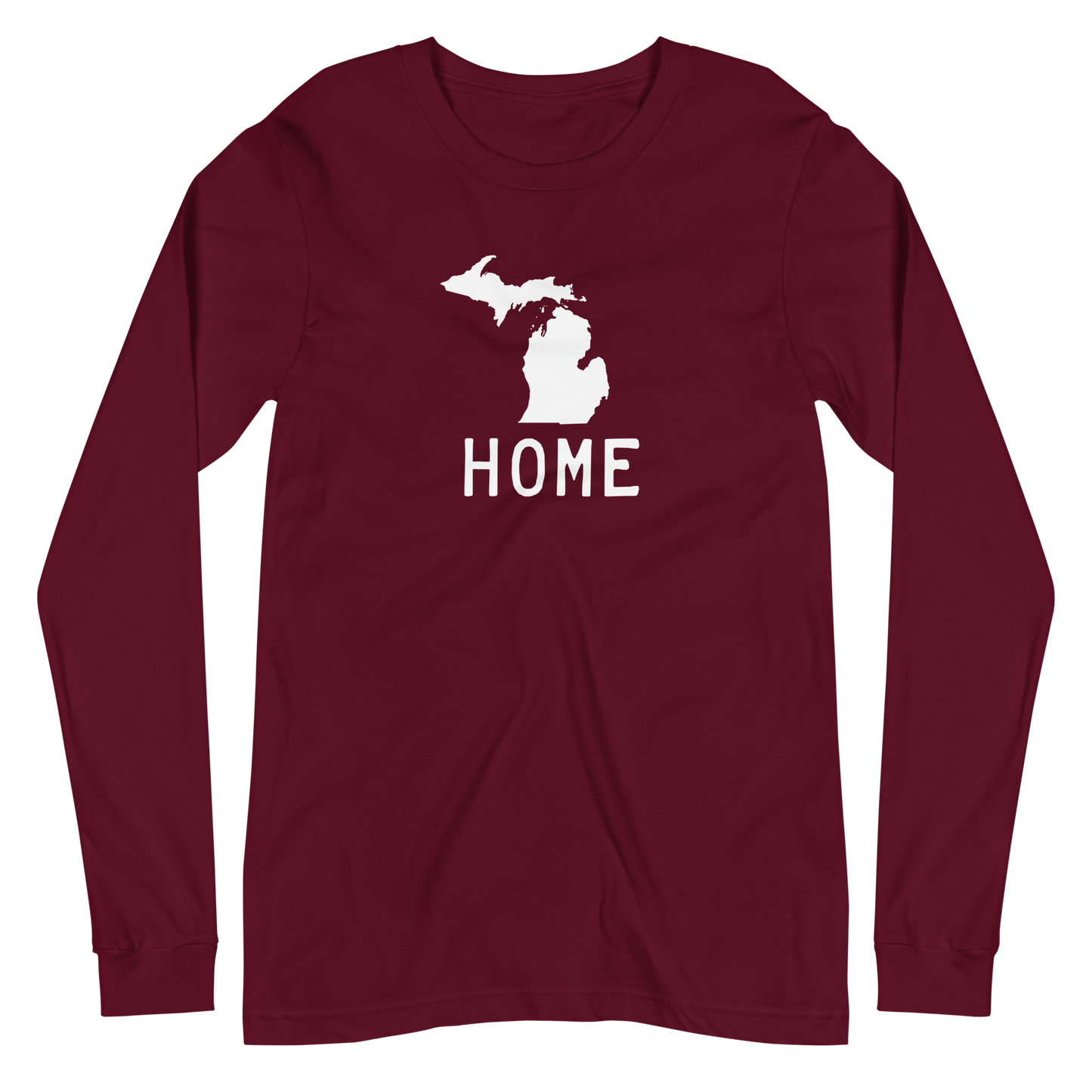 Michigan 'Home' T-Shirt (Licence Plate Font) | Unisex Long Sleeve