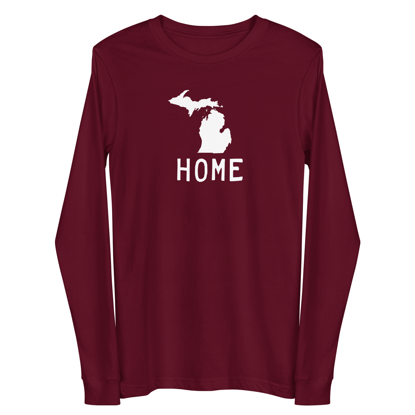 Michigan 'Home' T-Shirt (Licence Plate Font) | Unisex Long Sleeve