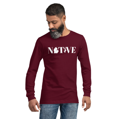 Michigan 'Native' T-Shirt (Didone Font) | Unisex Long Sleeve