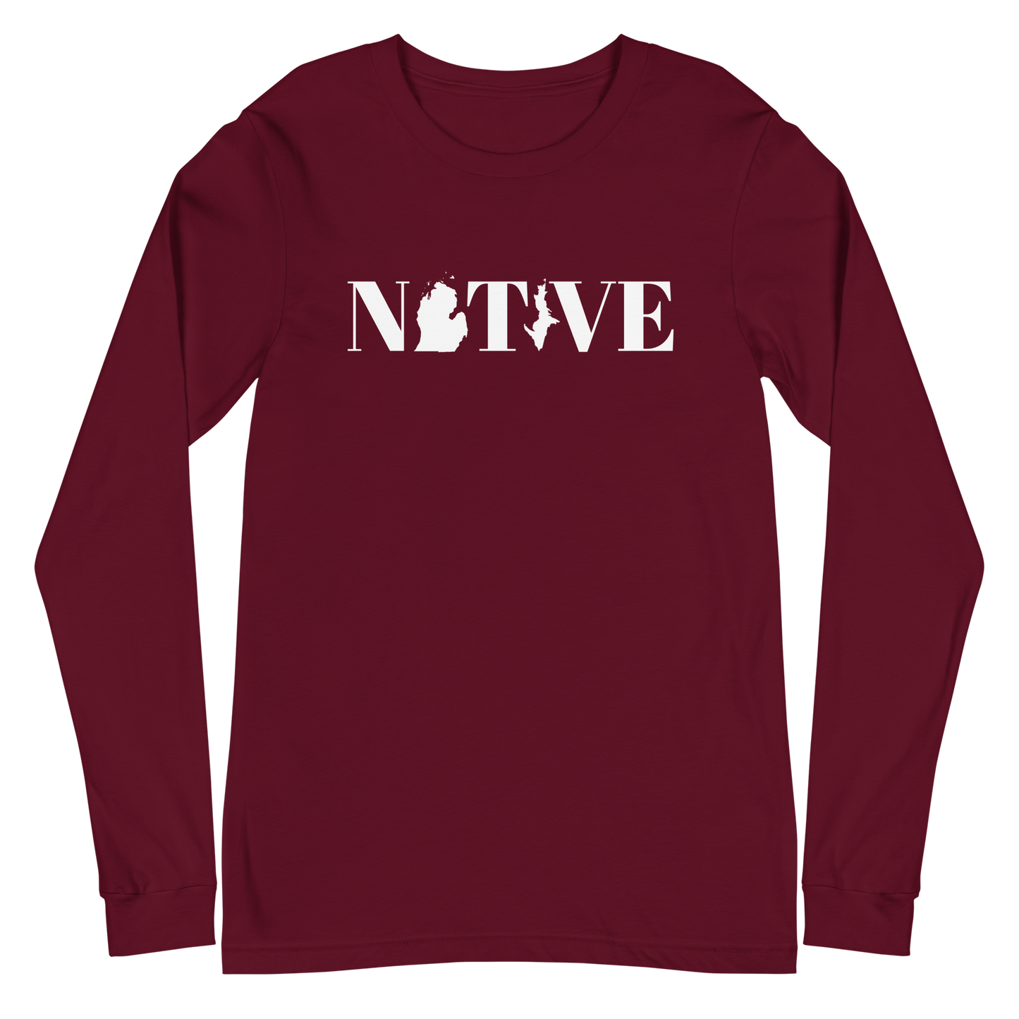 Michigan 'Native' T-Shirt (Didone Font) | Unisex Long Sleeve