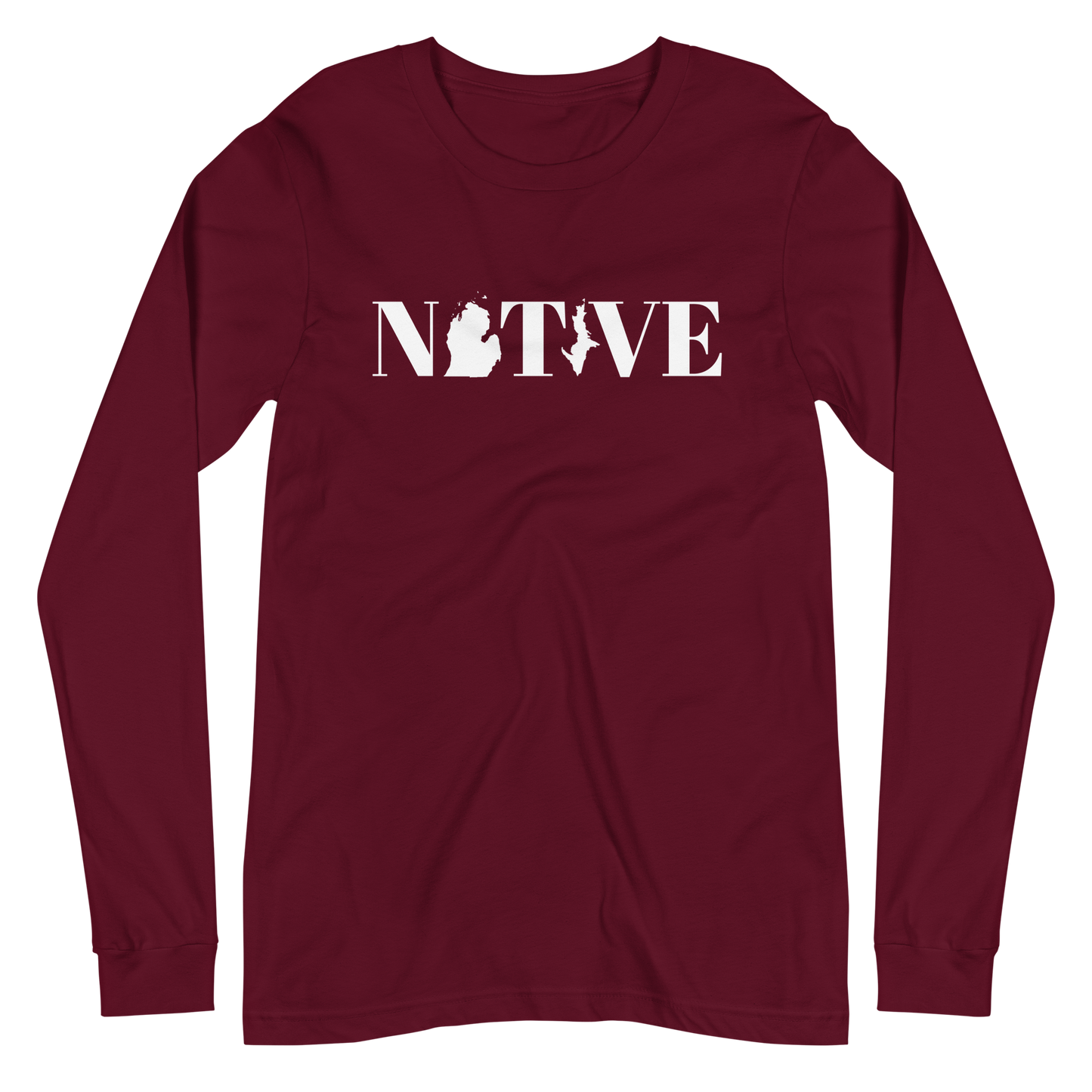 Michigan 'Native' T-Shirt (Didone Font) | Unisex Long Sleeve