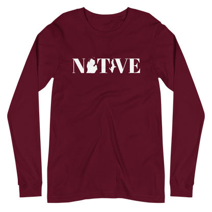 Michigan 'Native' T-Shirt (Didone Font) | Unisex Long Sleeve