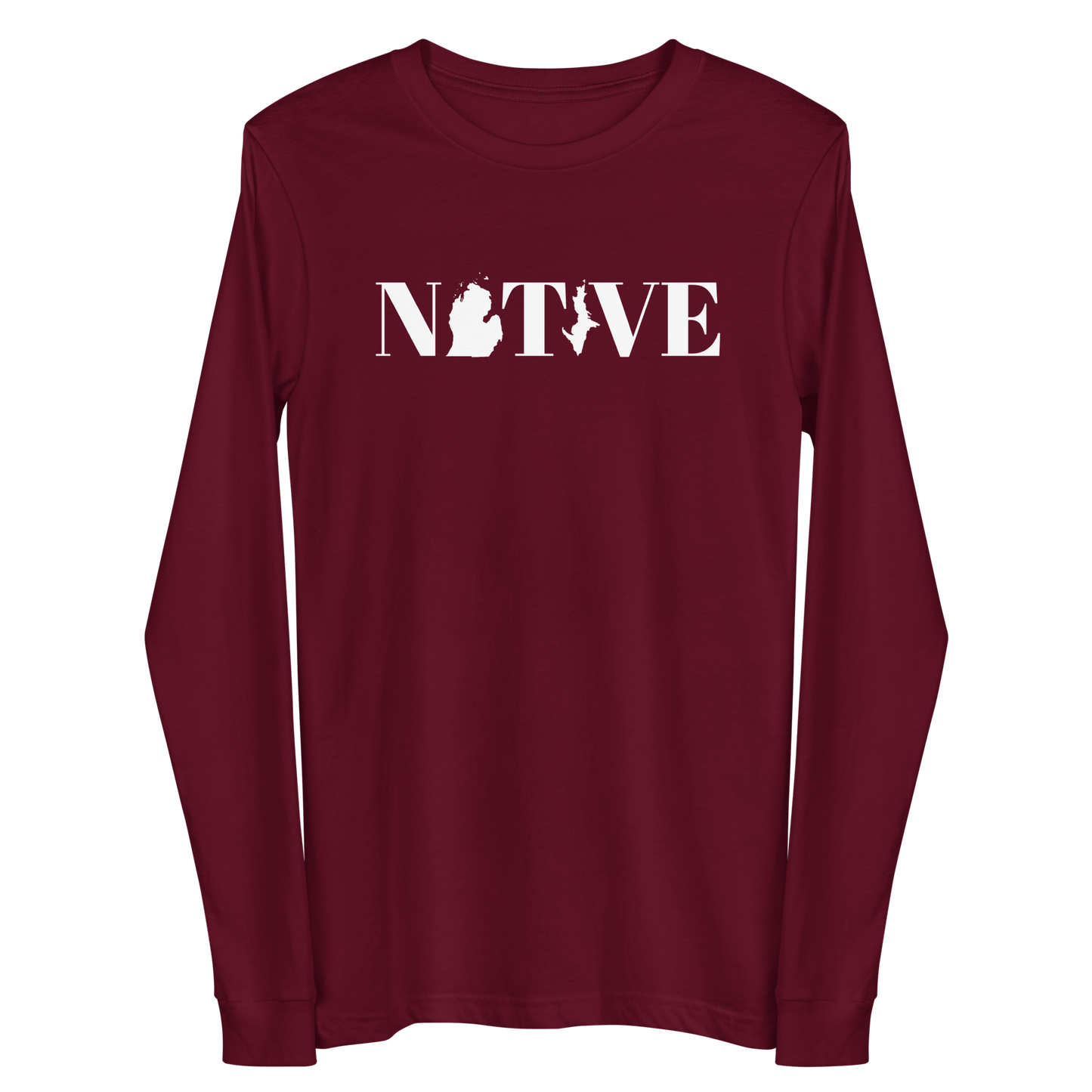 Michigan 'Native' T-Shirt (Didone Font) | Unisex Long Sleeve