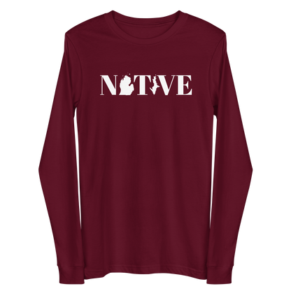 Michigan 'Native' T-Shirt (Didone Font) | Unisex Long Sleeve