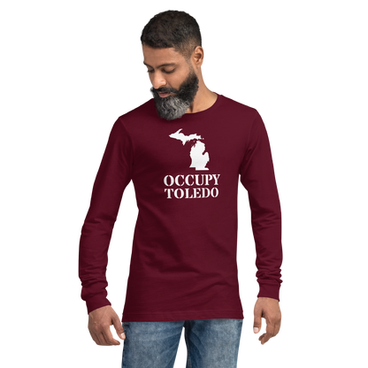 'Occupy Toledo' T-Shirt (w/ Corrected Michigan Outline) | Unisex Long Sleeve