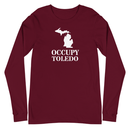 'Occupy Toledo' T-Shirt (w/ Corrected Michigan Outline) | Unisex Long Sleeve