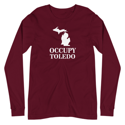 'Occupy Toledo' T-Shirt (w/ Corrected Michigan Outline) | Unisex Long Sleeve