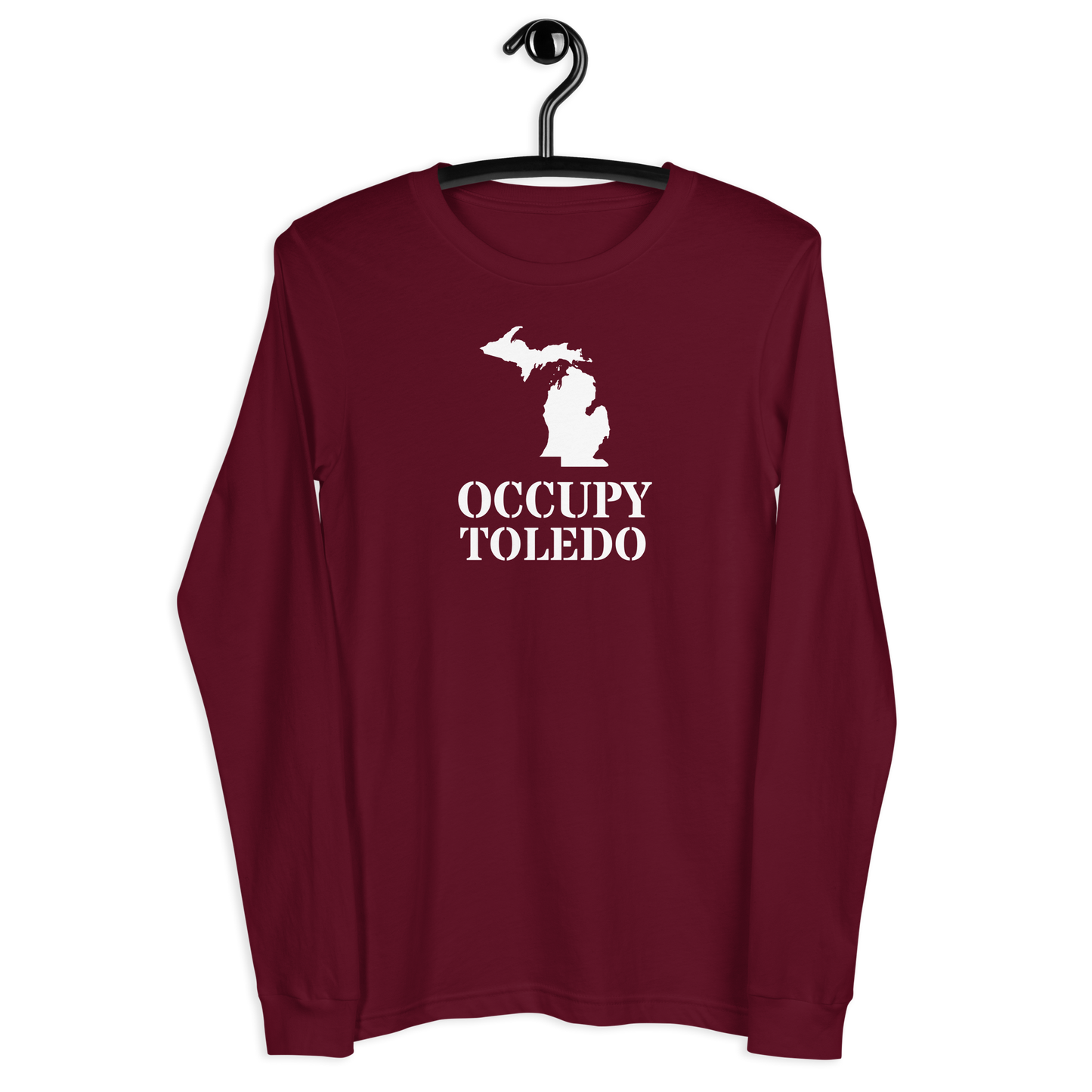 'Occupy Toledo' T-Shirt (w/ Corrected Michigan Outline) | Unisex Long Sleeve