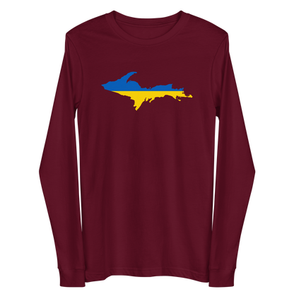 Michigan Upper Peninsula T-Shirt (w/ UP Ukraine Outline) | Unisex Long Sleeve