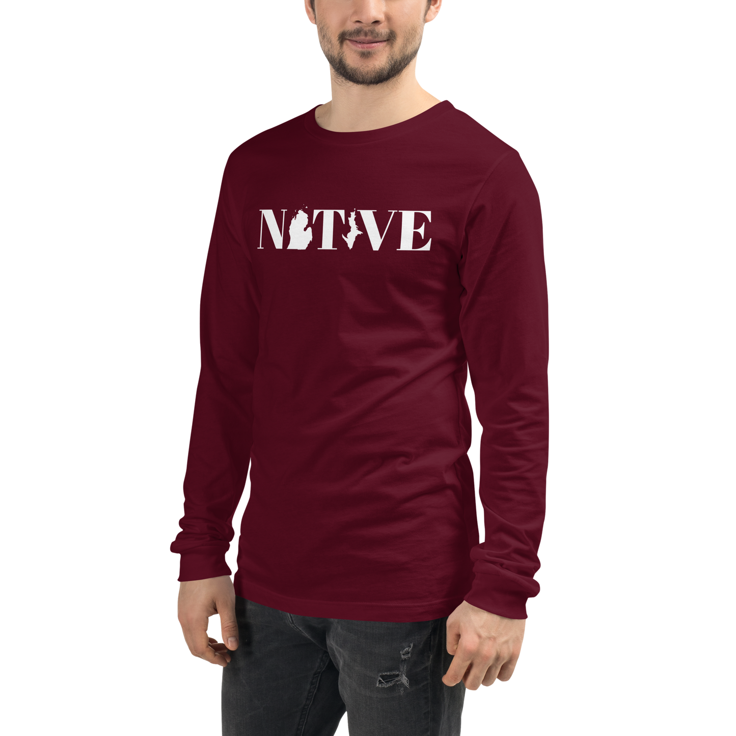 Michigan 'Native' T-Shirt (Didone Font) | Unisex Long Sleeve