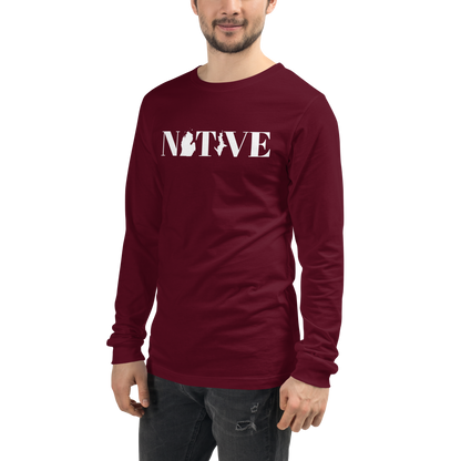 Michigan 'Native' T-Shirt (Didone Font) | Unisex Long Sleeve