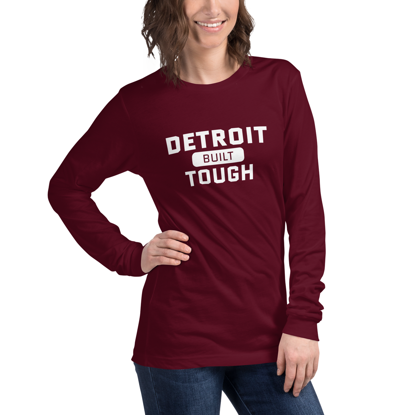 'Built Detroit Tough' Long Sleeve T-Shirt | Unisex