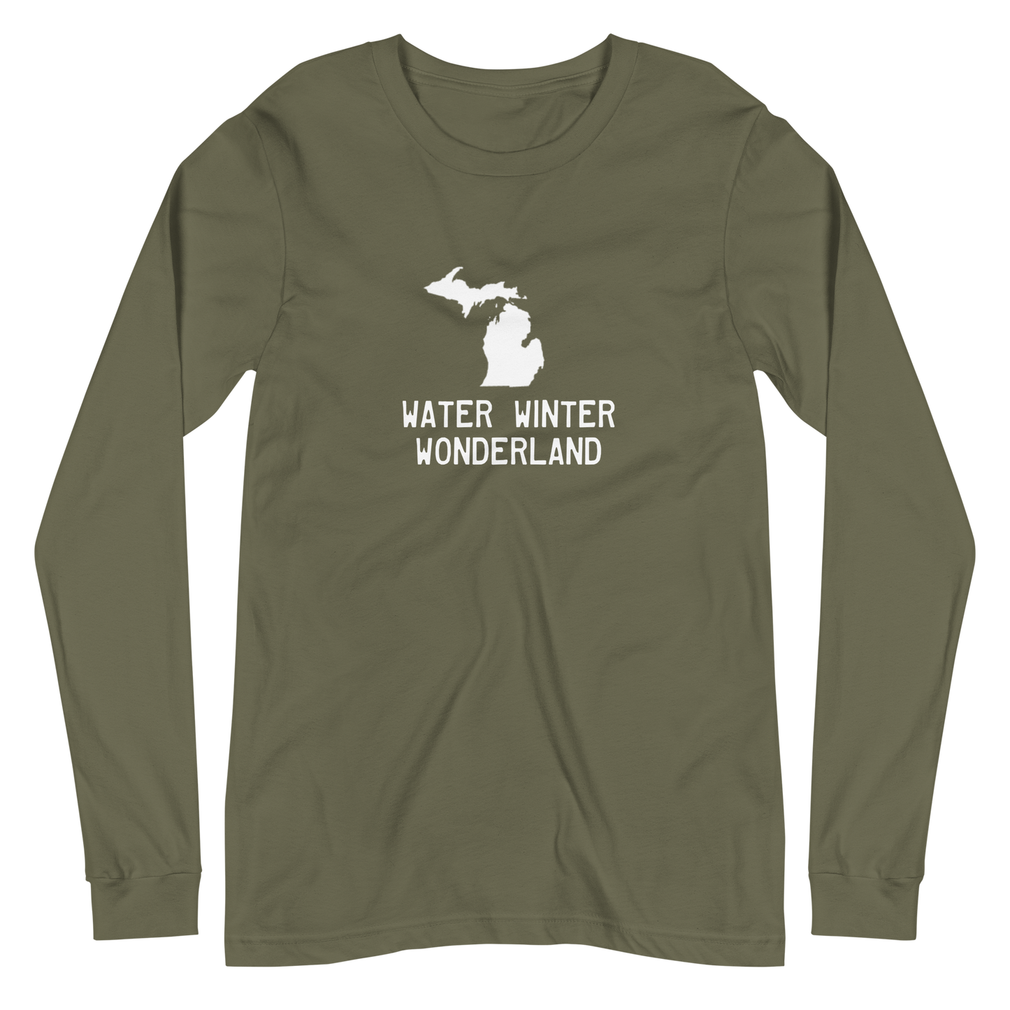 Michigan 'Water Winter Wonderland' Long Sleeve T-Shirt | Unisex