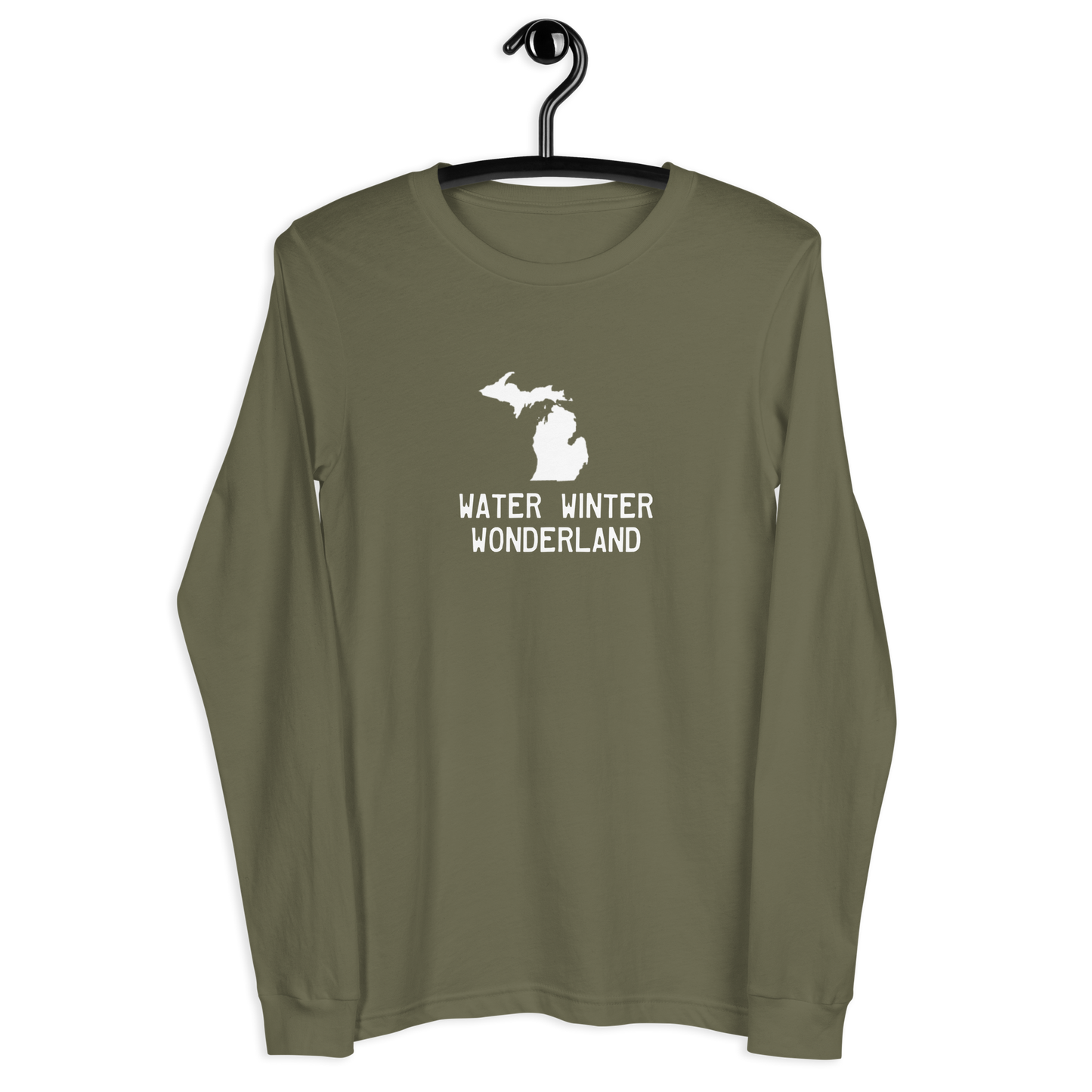 Michigan 'Water Winter Wonderland' Long Sleeve T-Shirt | Unisex