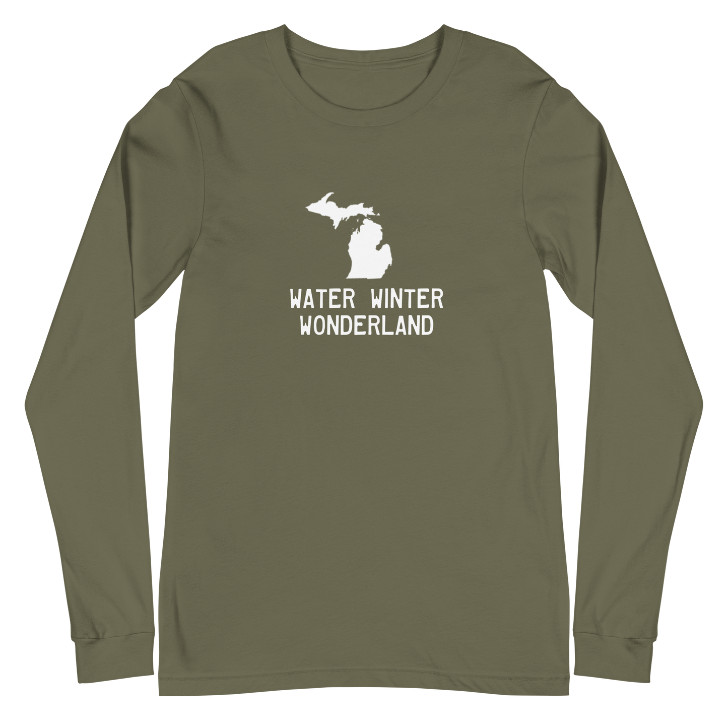 Michigan 'Water Winter Wonderland' Long Sleeve T-Shirt | Unisex