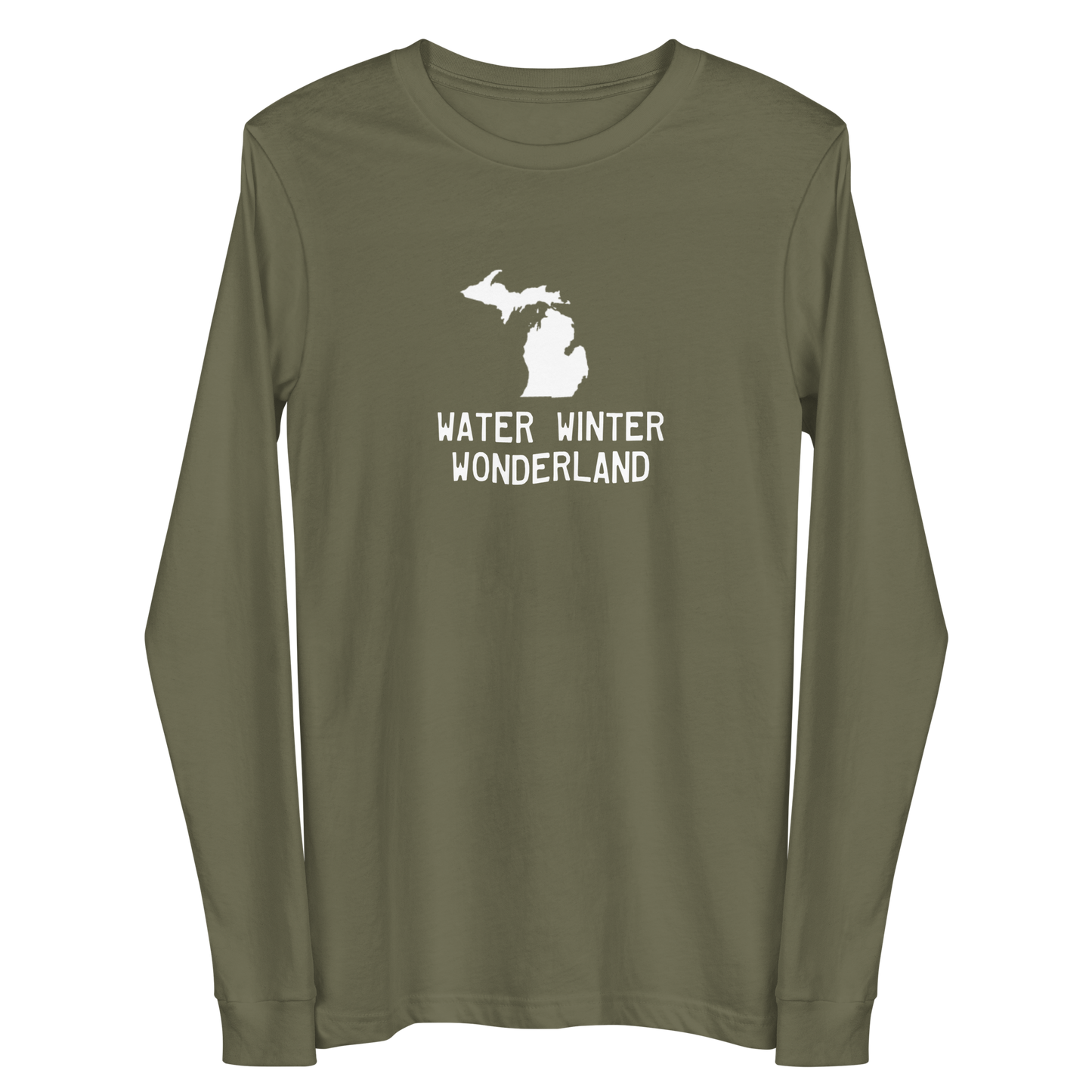 Michigan 'Water Winter Wonderland' Long Sleeve T-Shirt | Unisex