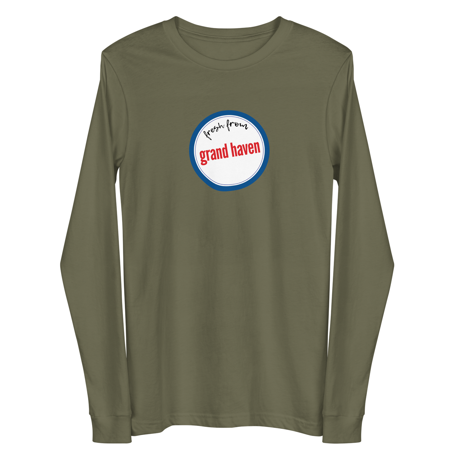 'Fresh From Grand Haven' Long Sleeve T-Shirt (Hypermarket Parody) | Unisex