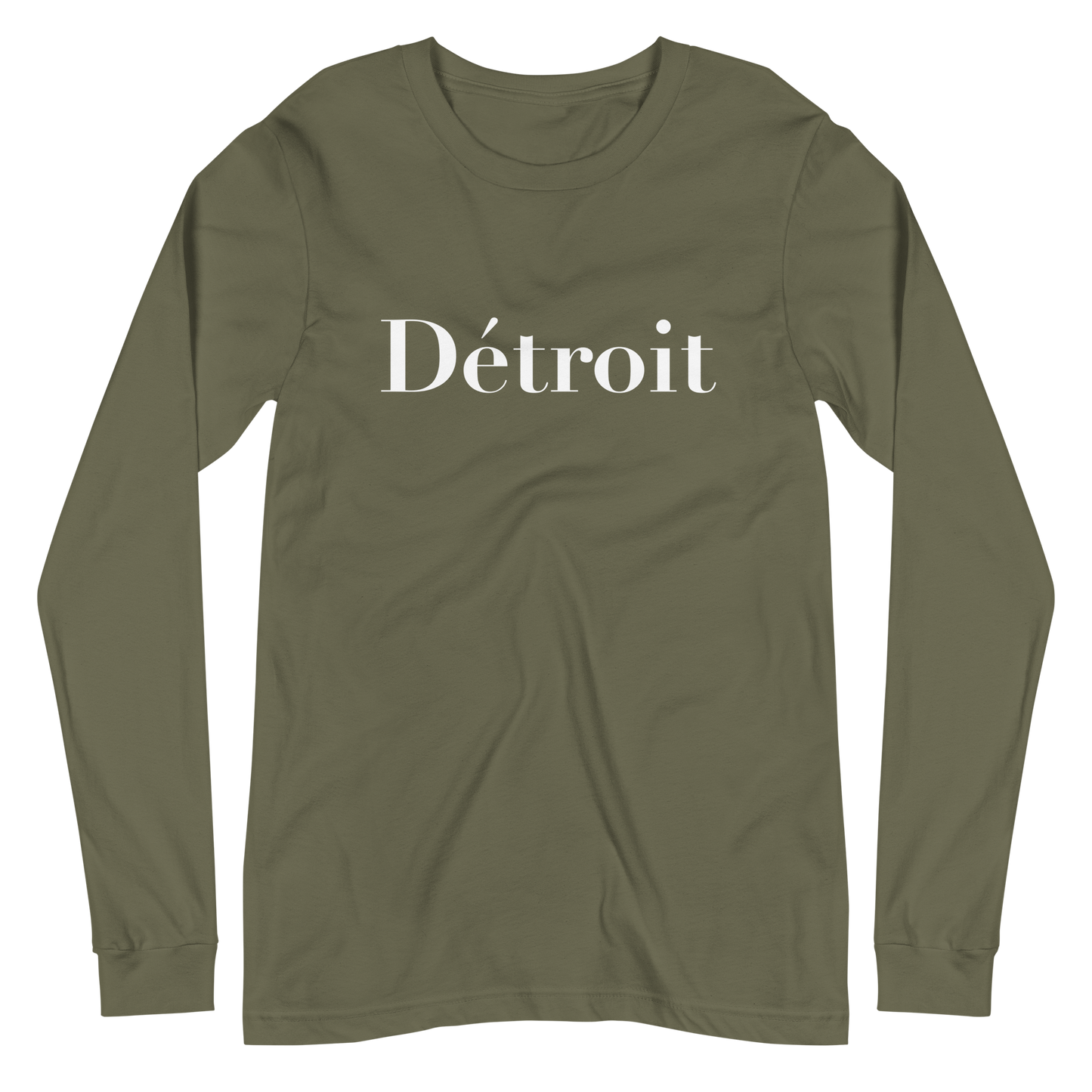 'Détroit' T-Shirt (Didot Font) | Unisex Long Sleeve