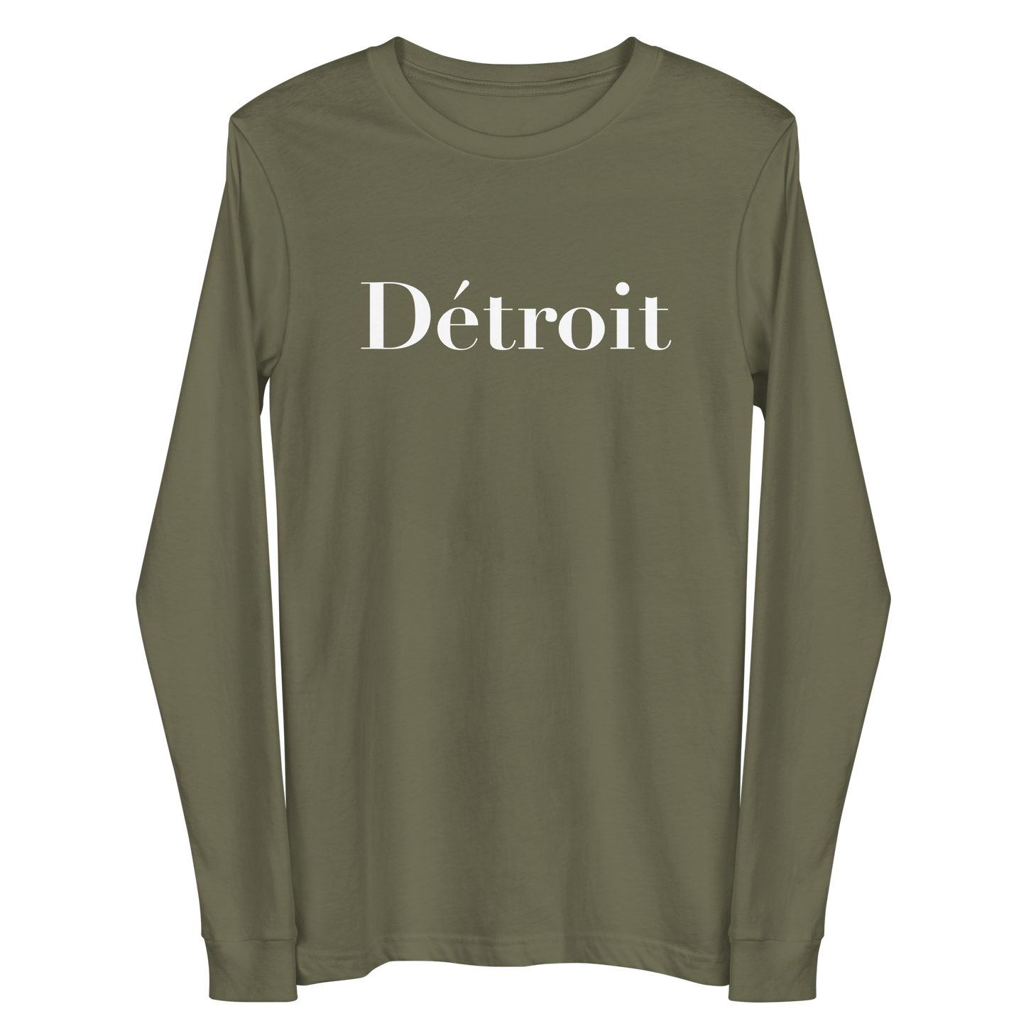 'Détroit' T-Shirt (Didot Font) | Unisex Long Sleeve