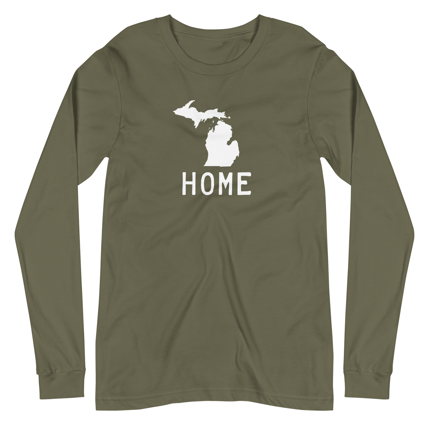 Michigan 'Home' T-Shirt (Licence Plate Font) | Unisex Long Sleeve