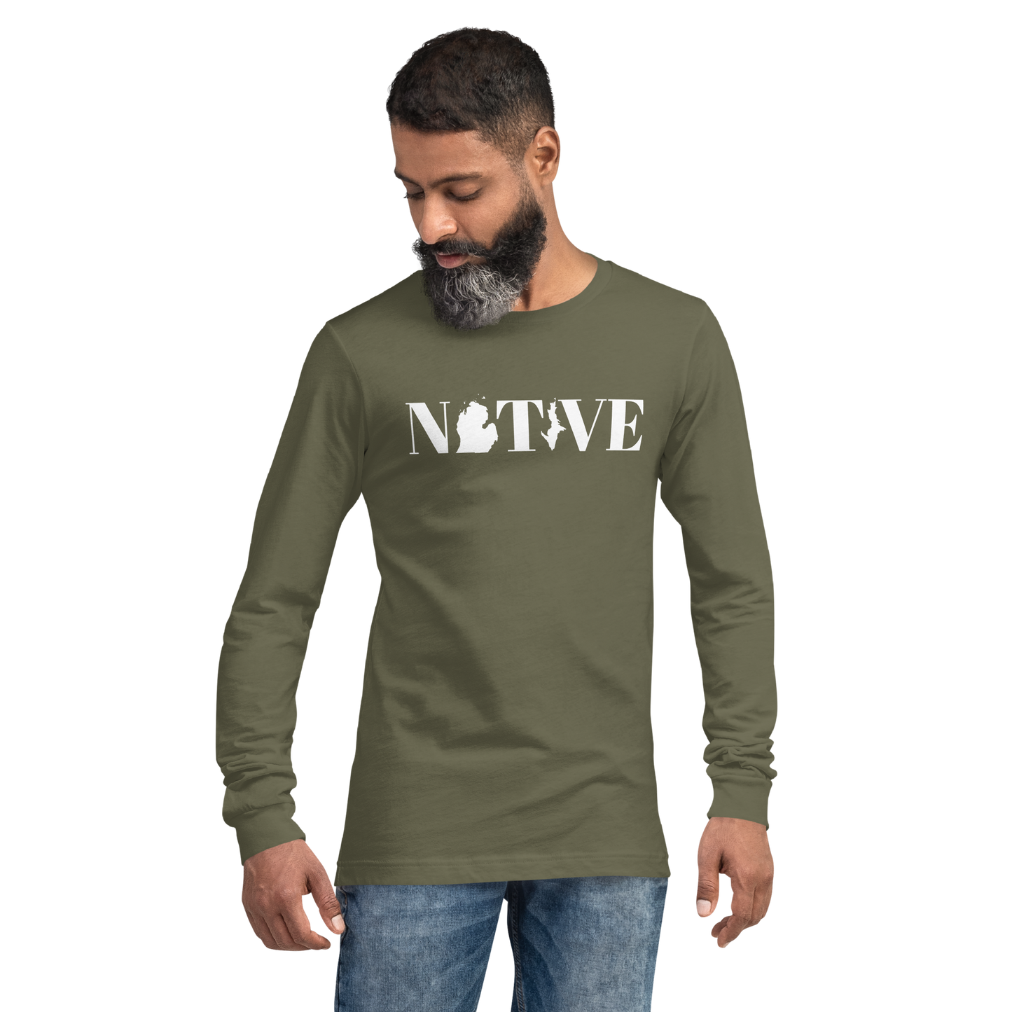 Michigan 'Native' T-Shirt (Didone Font) | Unisex Long Sleeve